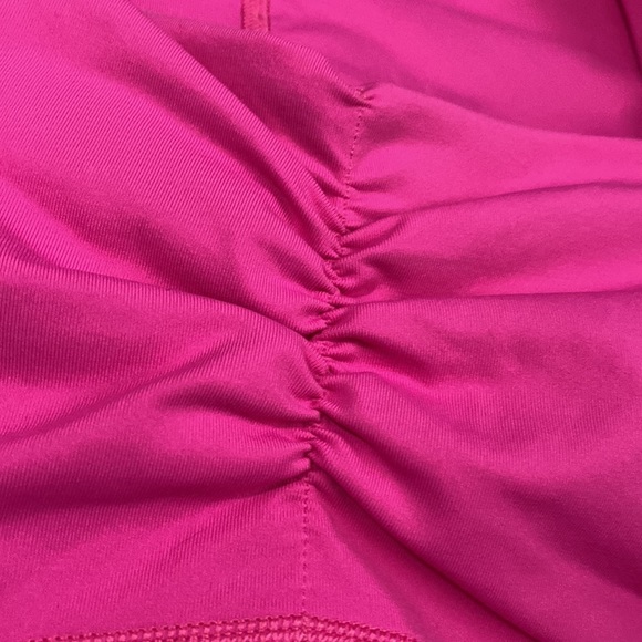 Lululemon Grey White Straps Color Block and Pink Build Bra Tank Size 12 - Picture 11 of 15